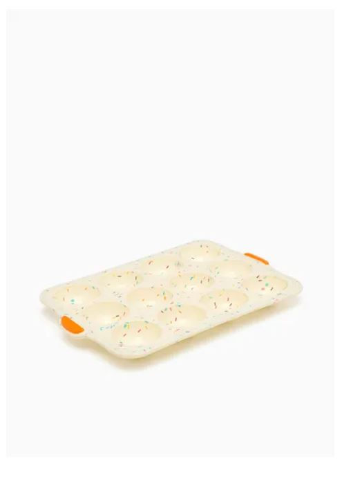 Thumbnail: Silicone Baking Mould with Metal Frame, Sprinkles/Cream by Noon East