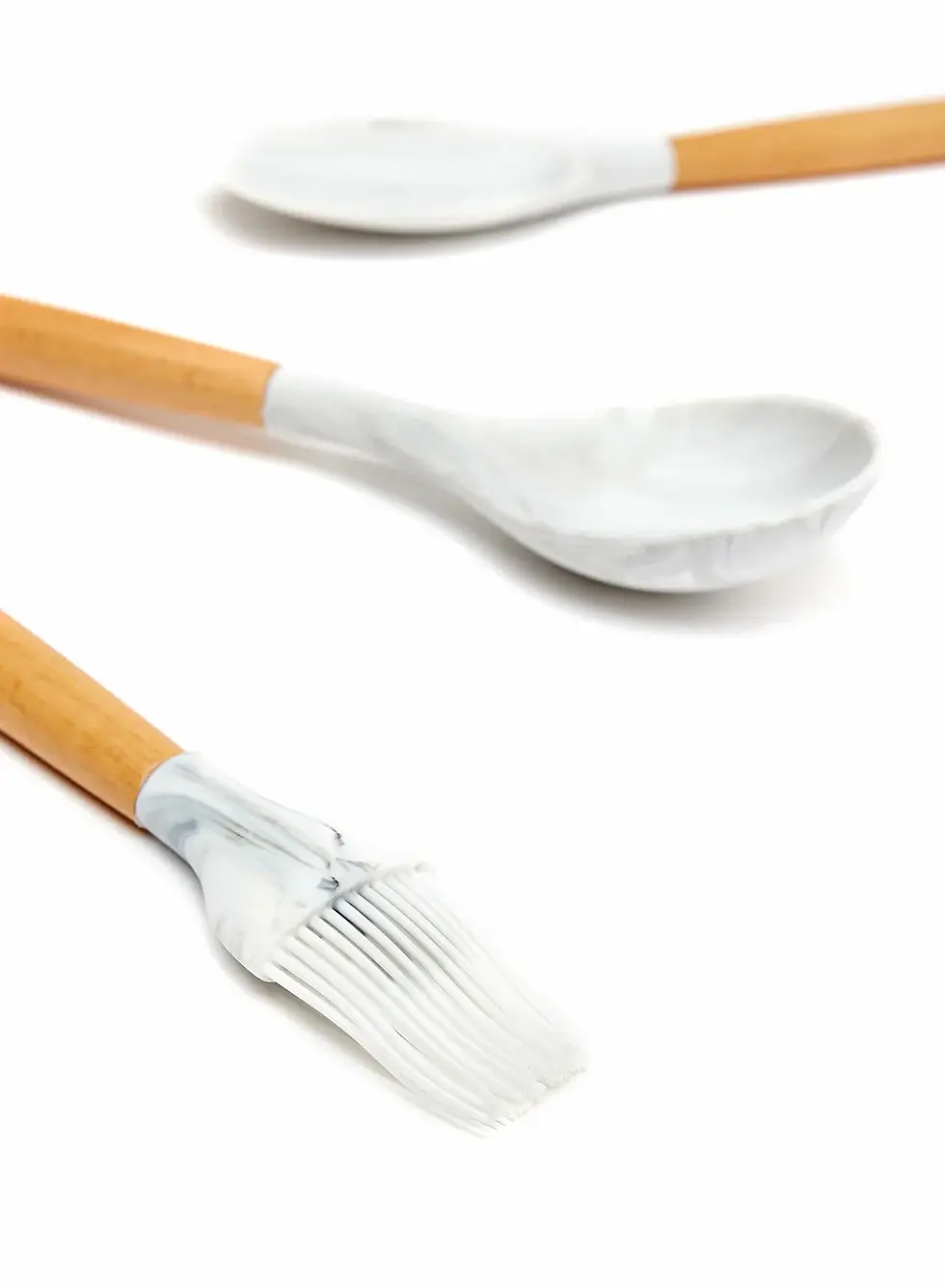 Thumbnail: Silicone 6 Piece Baking Tools, White/Marble by Noon East