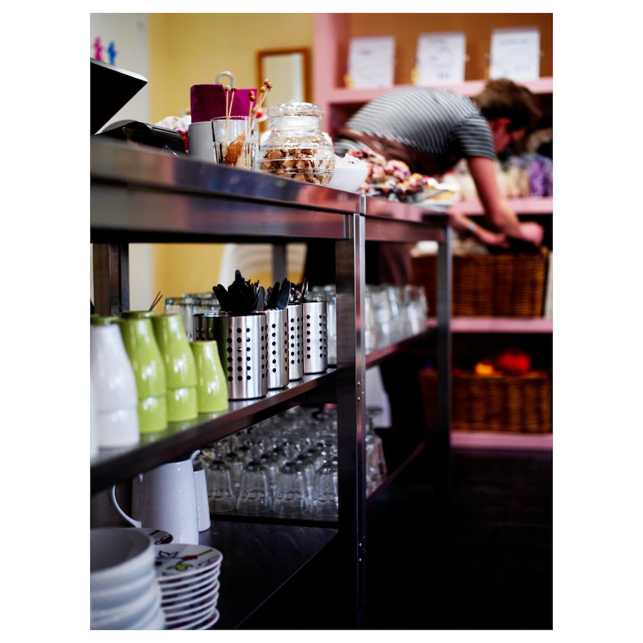 Thumbnail: ORDNING Cutlery Stand 13.5 cm, Stainless Steel by IKEA