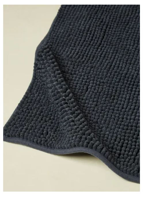 Thumbnail: Extra Soft Chenille Bath Mat 40x60 cm, Black by Noon East