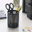 Thumbnail: Pen Holder Mesh Metal Round ABT98403, Black by M&G