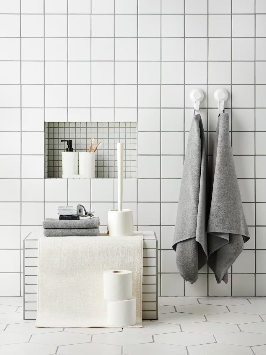 Thumbnail: STORAVAN 3-piece bathroom set, white by IKEA