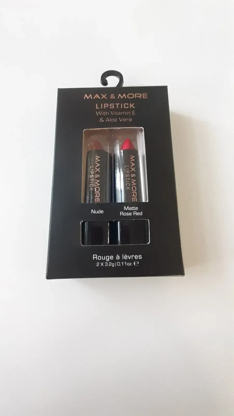 Thumbnail: Max And More Lipstick 2 Pack - Nude and Matte Rose Red
