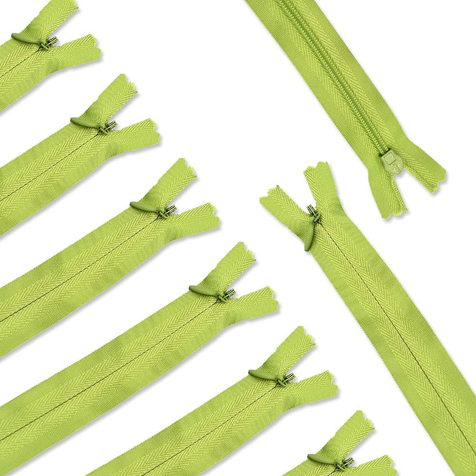 Thumbnail: 20 Inch Nylon Invisible Zippers 6-pack, Light Green