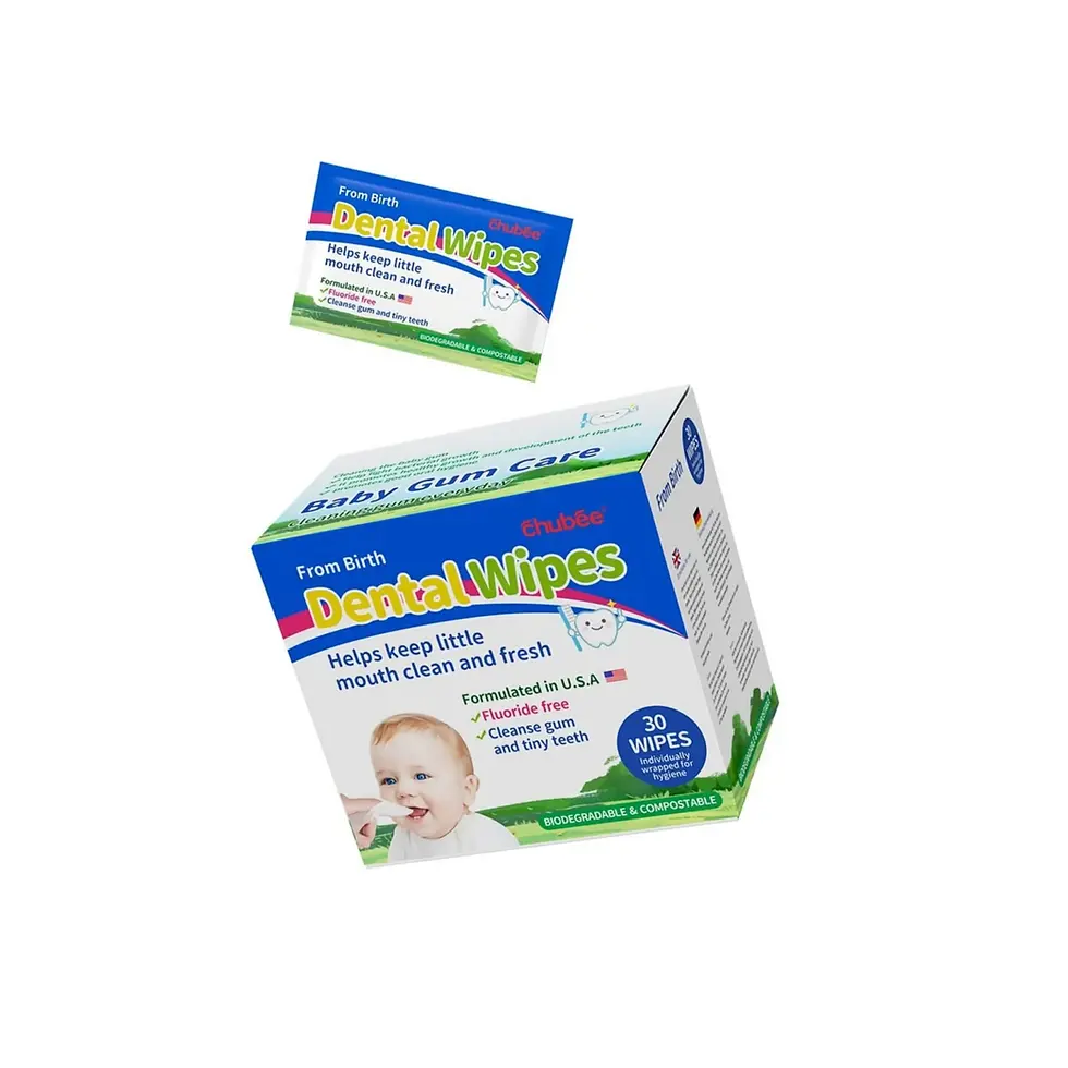 Thumbnail: Chubee Baby Dental Wipes, 30-Pack