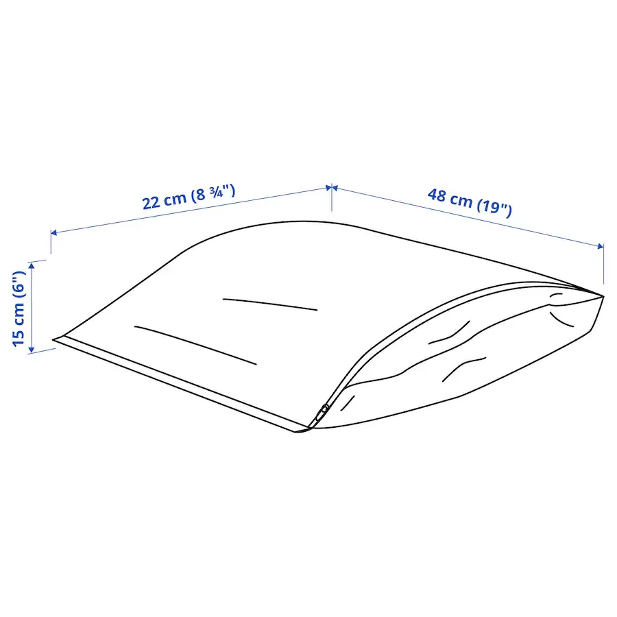 Thumbnail: PÄRKLA Shoe Bag 48x22 cm 2-Piece, White by IKEA