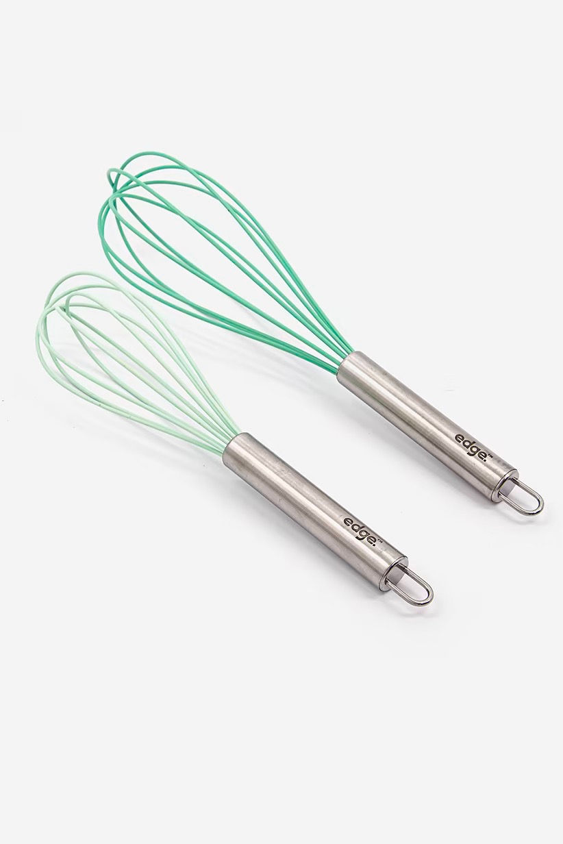 Thumbnail: Silicone Whisk 2-Piece Set, Light Green by Edge