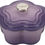 Thumbnail: Flower Cocotte Enamelled Cast Iron 20cm, Ultra Violet by Le Creuset