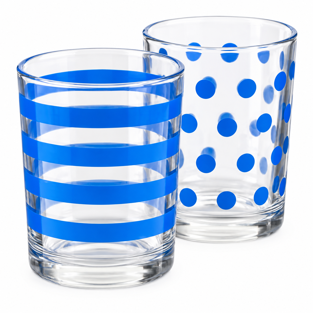 Blue & White 2-Piece Glass Tealight Holder by Summer Living