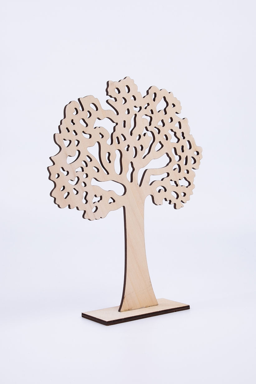Thumbnail: Tree of Life Decoration 27 H x 21 L x .5 cm, Wood by Boltze