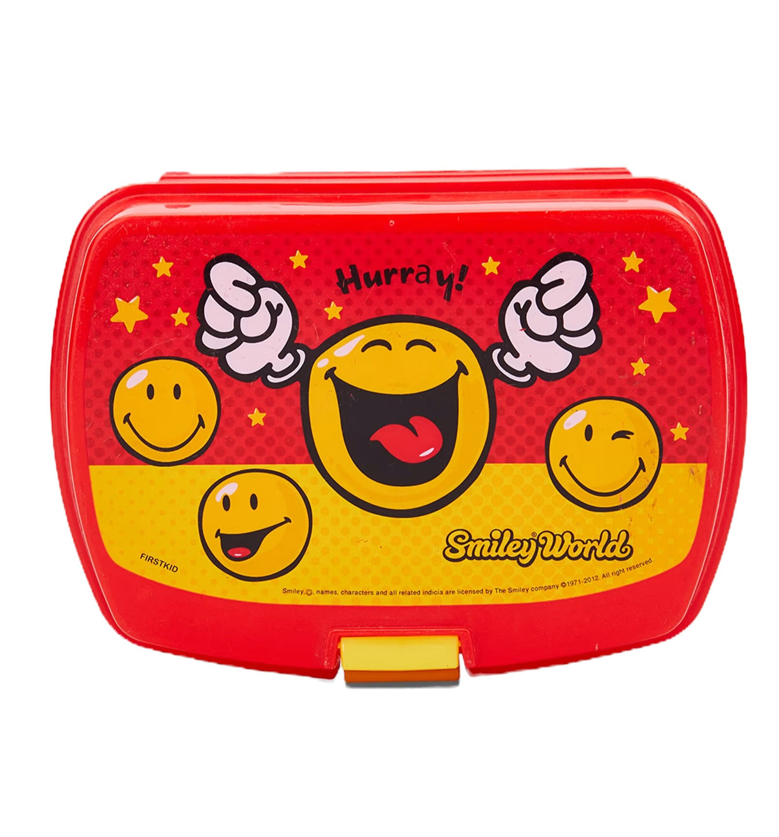 Unisex Hurray Printed Sandwich Box, Red/Yellow by Smiley World