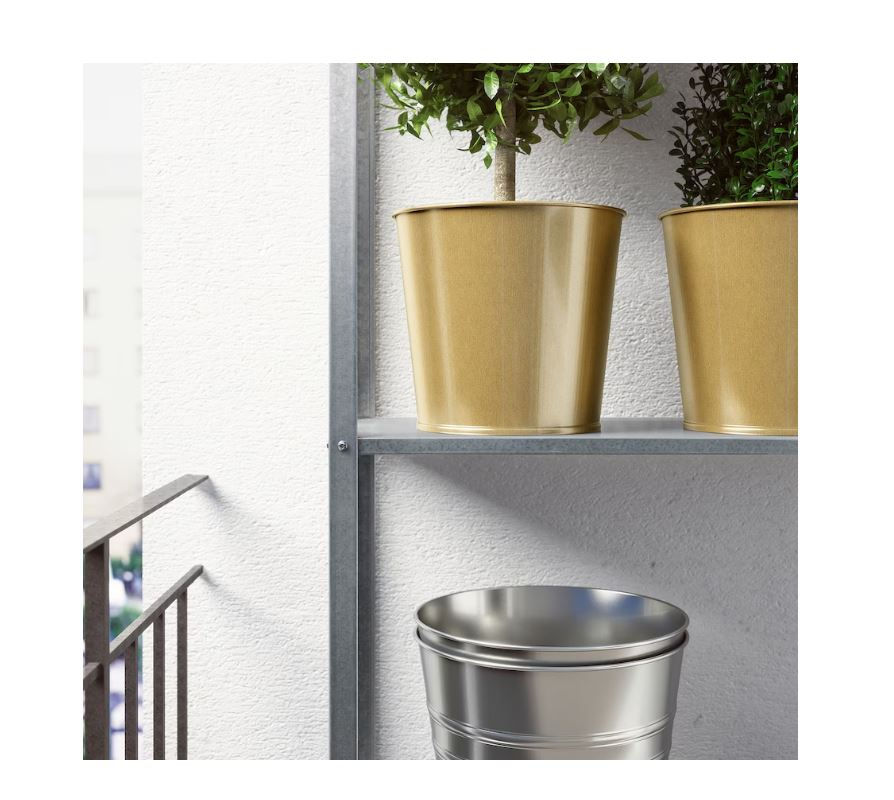 Thumbnail: DAIDAI Plant Pot 19 cm, Brass by IKEA
