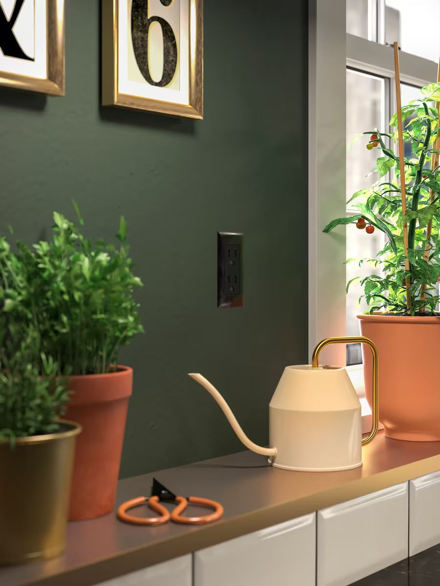 Thumbnail: DAIDAI Plant Pot/ Utensil Holder 12cm, Brass by IKEA