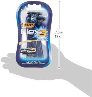 Thumbnail: BIC Flex 3 Smooth Shave, 3 Flexible Blades, 3-Pack by BIC