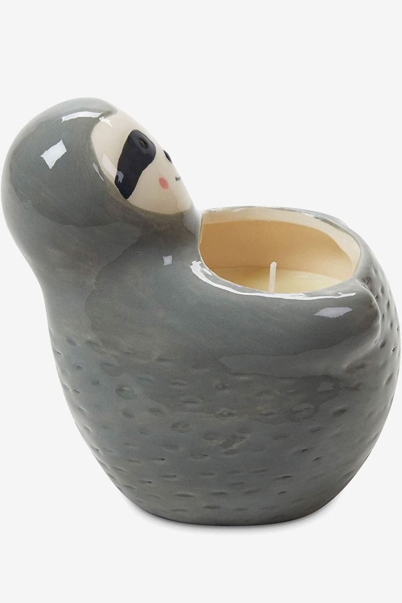 Thumbnail: Fresh Lavender Sloth Ceramic Candle, Grey by Tri-Coastal Design