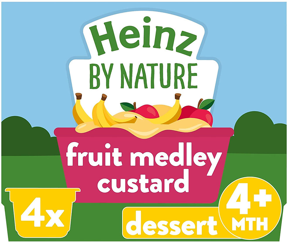 Thumbnail: Heinz Fruit Medley Custard 4-36 Months, 4 x 100g