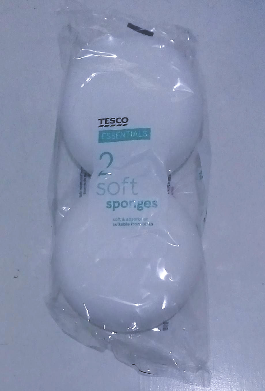 Thumbnail: Tesco Essentials Soft Baby Sponges, 2-Pack