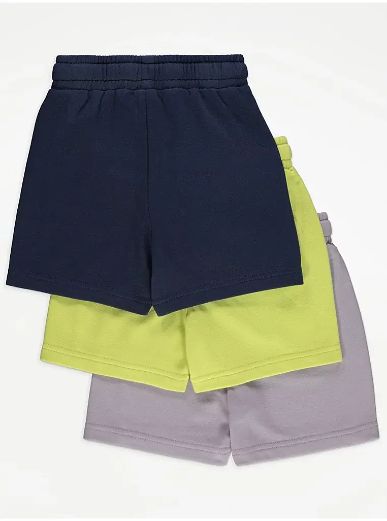 Thumbnail: Plain Jersey Shorts 3 Pack by George