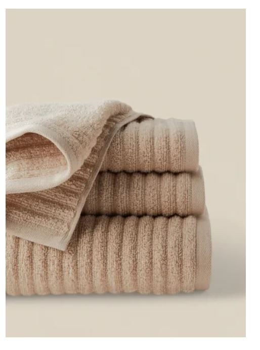 Thumbnail: Zero Twist 100% Cotton 12-Piece Towel Set 450 GSM, Tan by Noon East