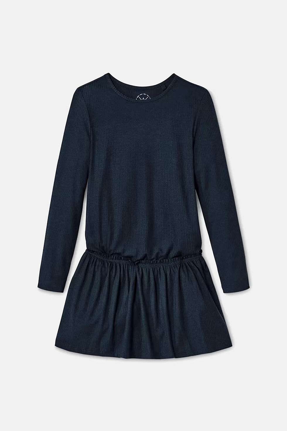 Thumbnail: Girl Long Sleeve Textured Dress, Navy by Tchibo