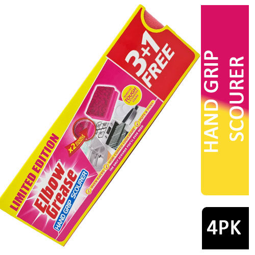 Thumbnail: Elbow Grease Pink Scourer 4-Pack, Pink