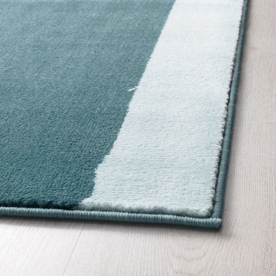 Thumbnail: STILLEBÄK Rug, Low Pile 133x195 cm, Blue by IKEA