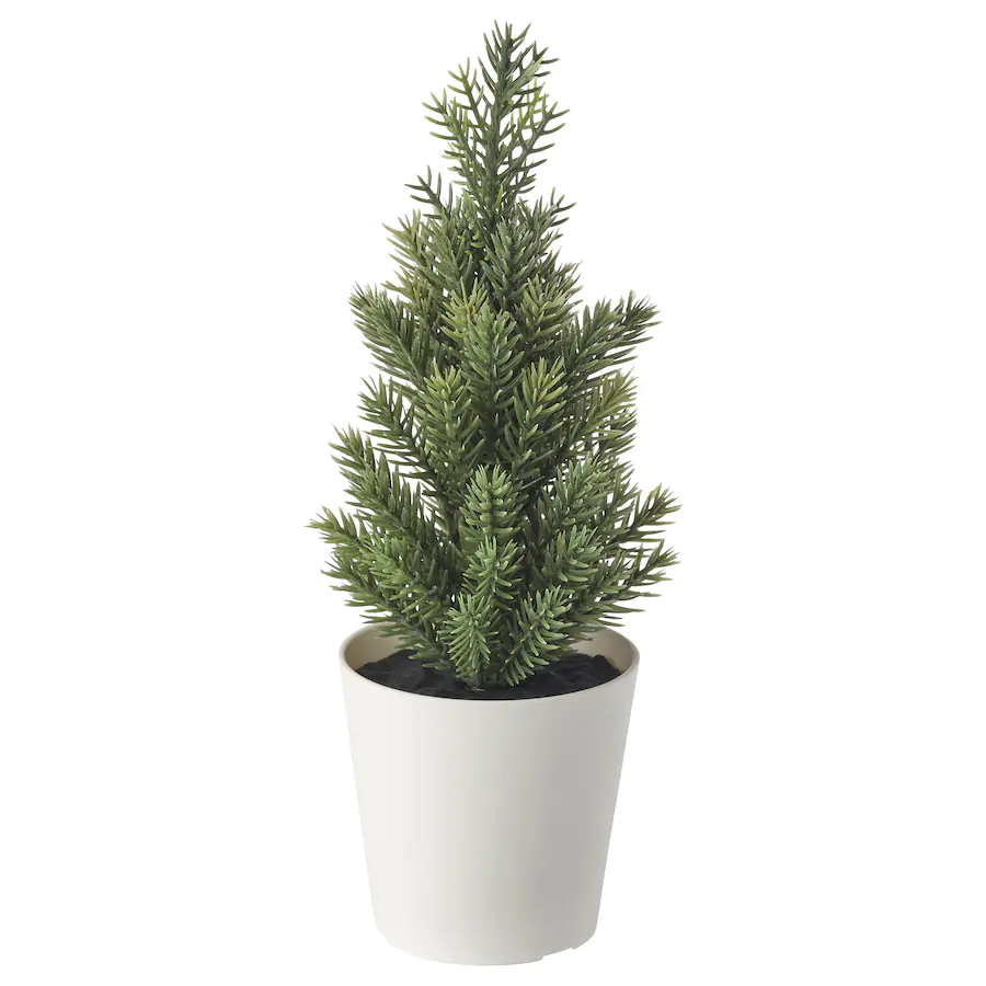 Thumbnail: VINTERFINT Artificial Potted Plant with Pot 6cm, In/outdoor/Christmas Tree Green