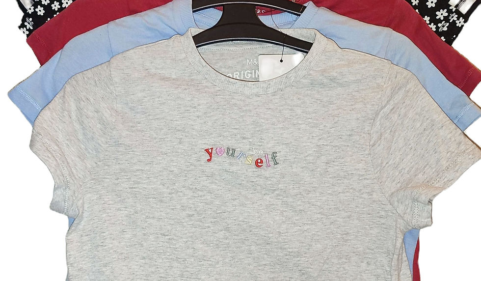 Thumbnail: Pure Cotton Plain/ Patterned T-Shirts 5-Pack by Marks & Spencer