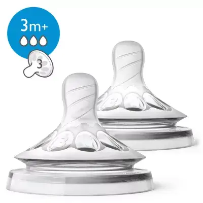 Thumbnail: Aveat Natural Teat Fast Flow, 3m+, 2-Pack