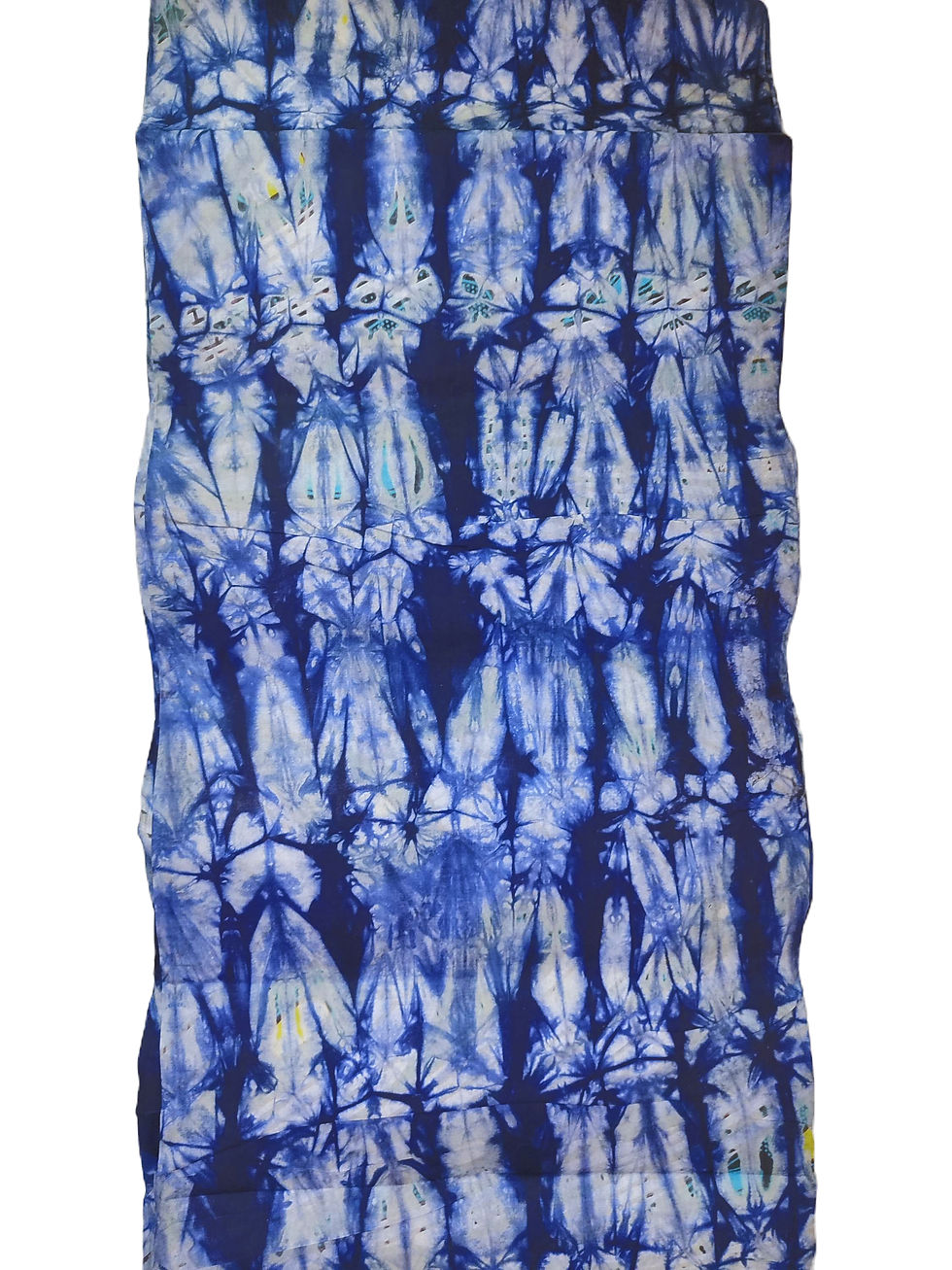 Thumbnail: Authentic Adire Cotton Fabric, Classic Blue White Combo (Approx. 5 Yards)