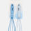 Thumbnail: Mini Silicone Whisk 2-Piece Set, Blue by Edge