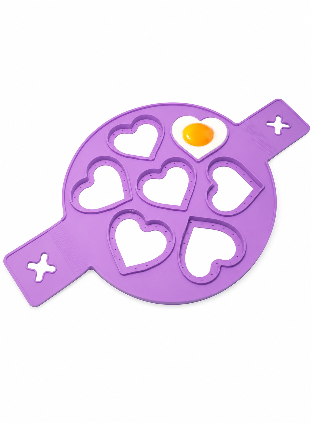 Silicone Heart Pancake Shape Mould, Purple by Amal