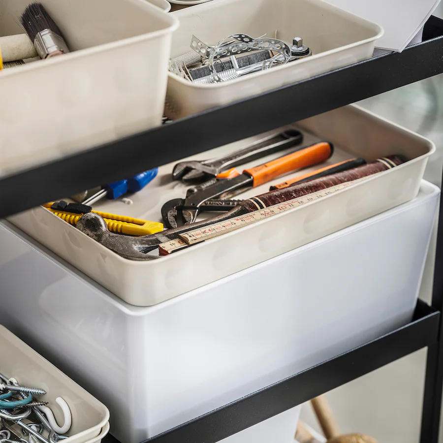 Thumbnail: NOJIG Organiser 25x35x5 cm, Beige by IKEA