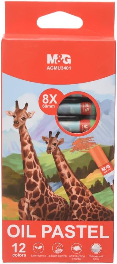 Thumbnail: Oil Paster 12 Colours Crayons by M&G