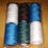 Thumbnail: 6 Large Spools of Polyester Thread, Assortment 2 by Ibeil