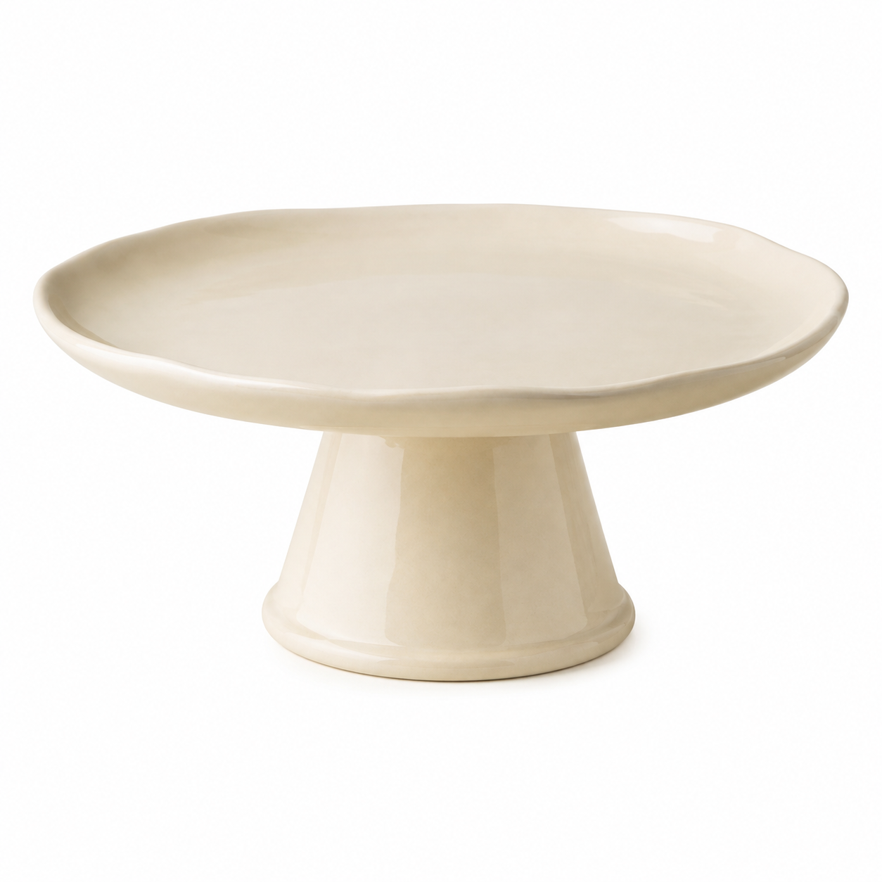 Ceramic Cake Stand 21.6cm, Cream by Noon East