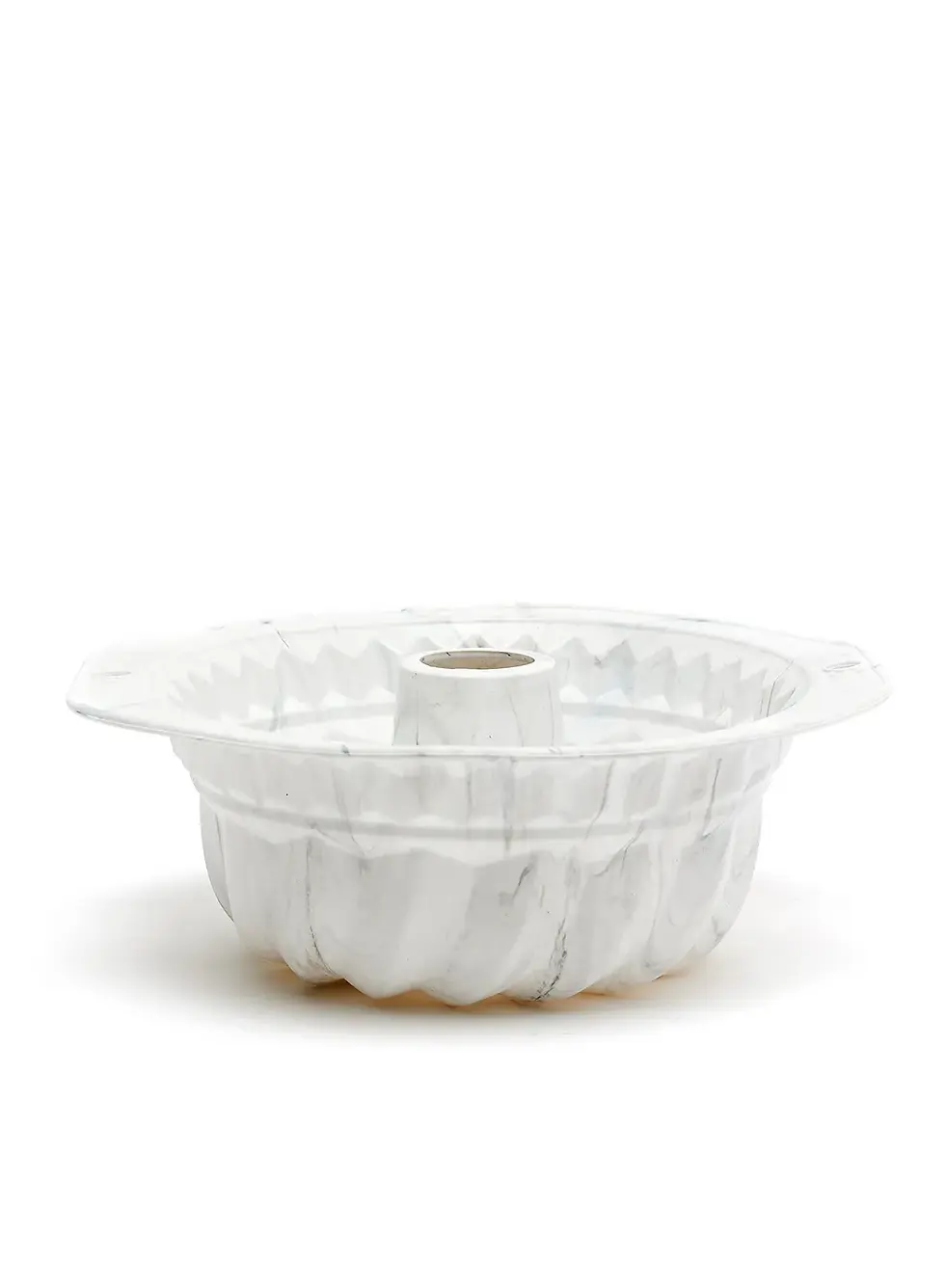 Thumbnail: Silicone Bundt Baking Pan 27 Cm, White/Marble by Noon East