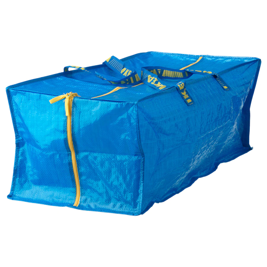 Thumbnail: FRAKTA Trunk for Trolley, Blue, 76 l by IKEA