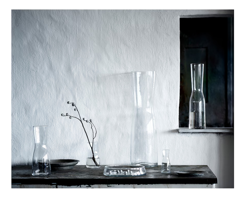 Thumbnail: TIDVATTEN Vase 14 cm, Clear Glass by IKEA