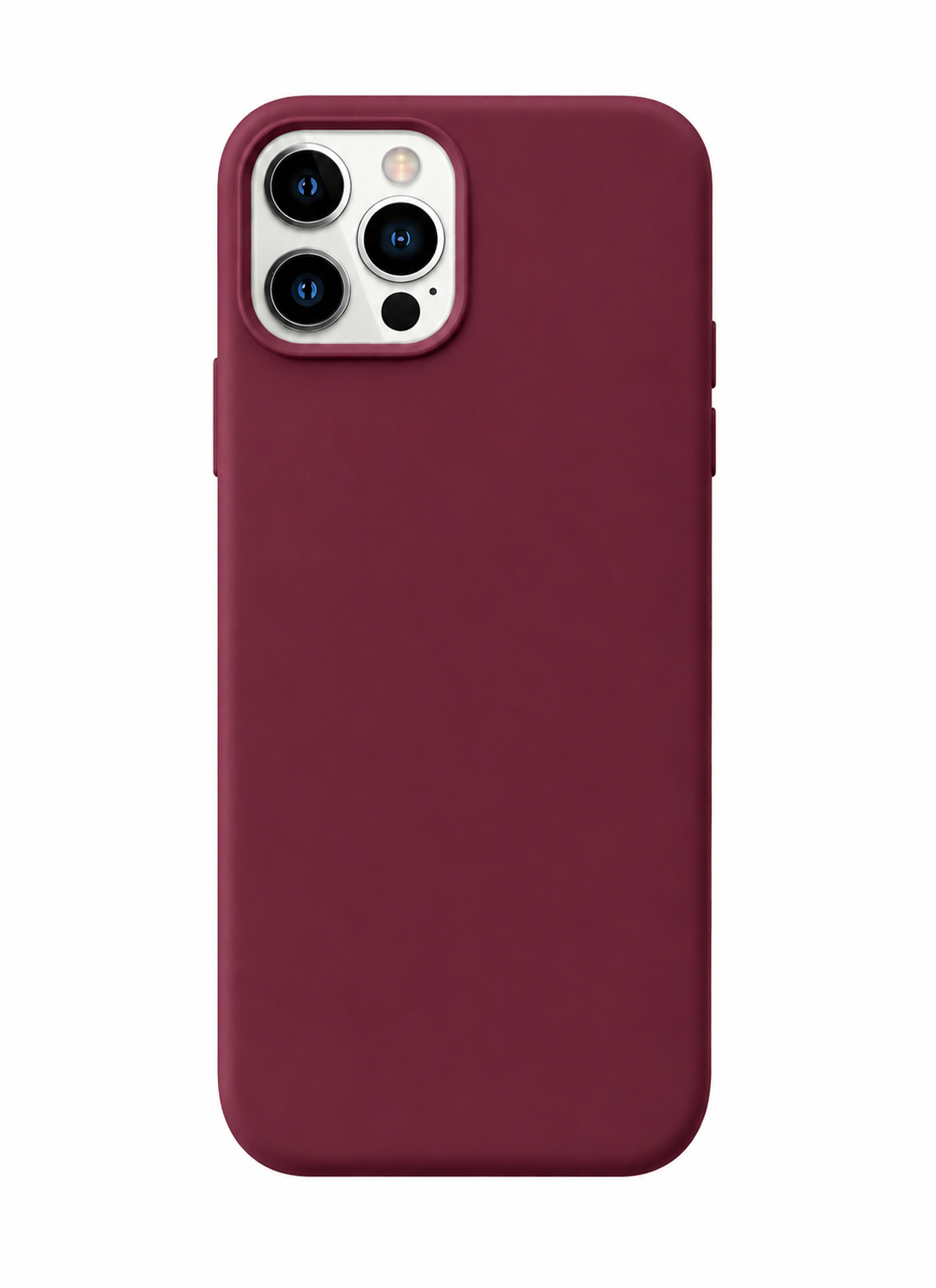 Protective TPU Frosted Case Cover For Apple iPhone 12, Wine Red by Noon East