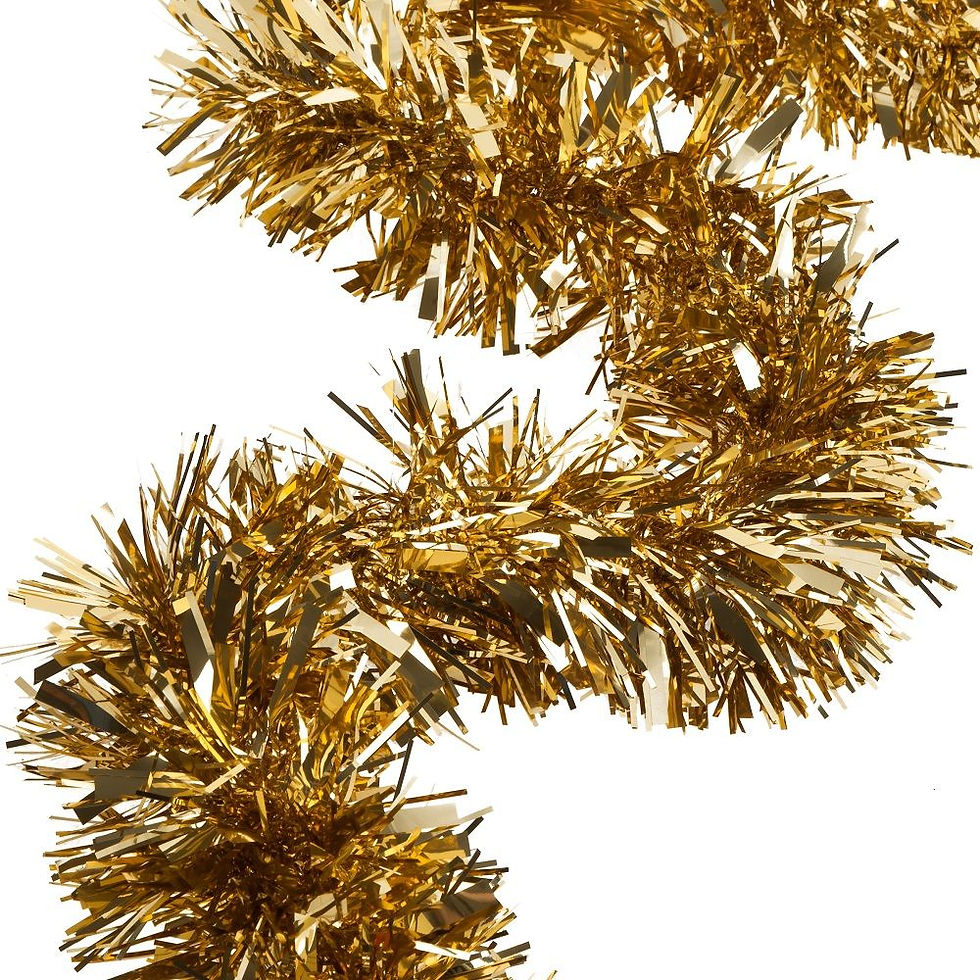 Thumbnail: Christmas Tinsel 2 m, Gold
