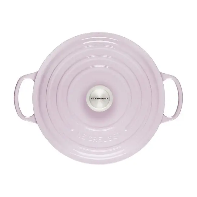 Thumbnail: Signature Enamelled Cast Iron Casserole Dish 24cm 4.2L, Shallot by Le Creuset