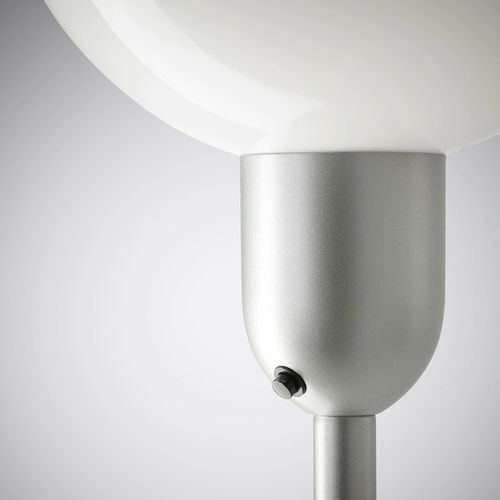 HEKTOGRAM Floor Uplighter/Reading Lamp, Silver/White by IKEA