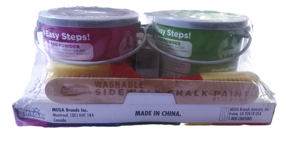 Thumbnail: Washable Sidewalk Chalk Paint 46985, Green/pink by RoseArt