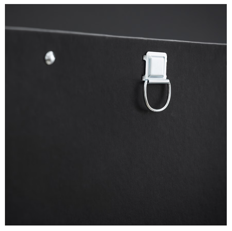 Thumbnail: NIMM Storage Box with Lid 25x35x15 cm, Black by IKEA