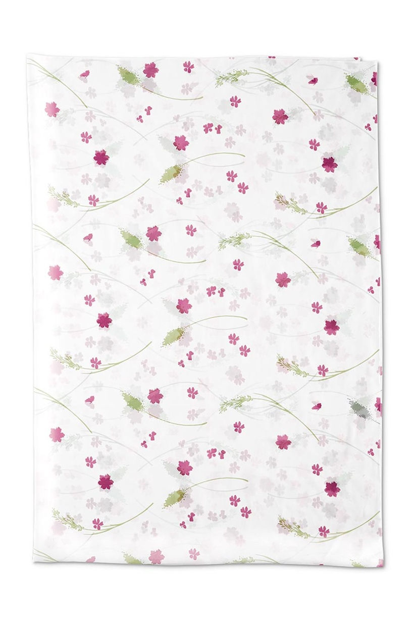 Thumbnail: Decorative Fabric, White Floral by Tchibo