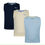 Thumbnail: Slazenger 3-Pack Sleeveless Plain Tee, Navy Blue/Light Blue/Light Yellow