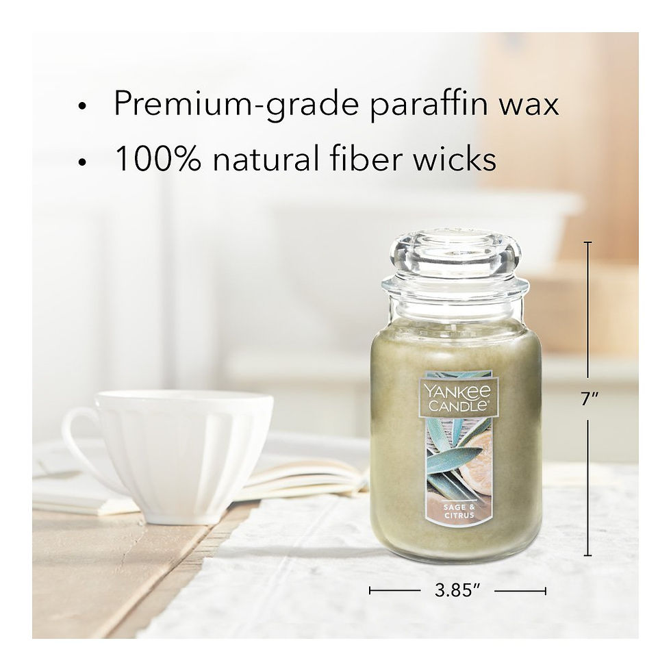 Thumbnail: Sage & Citrus Large Jar Single Wick Candle by Yankee Candle