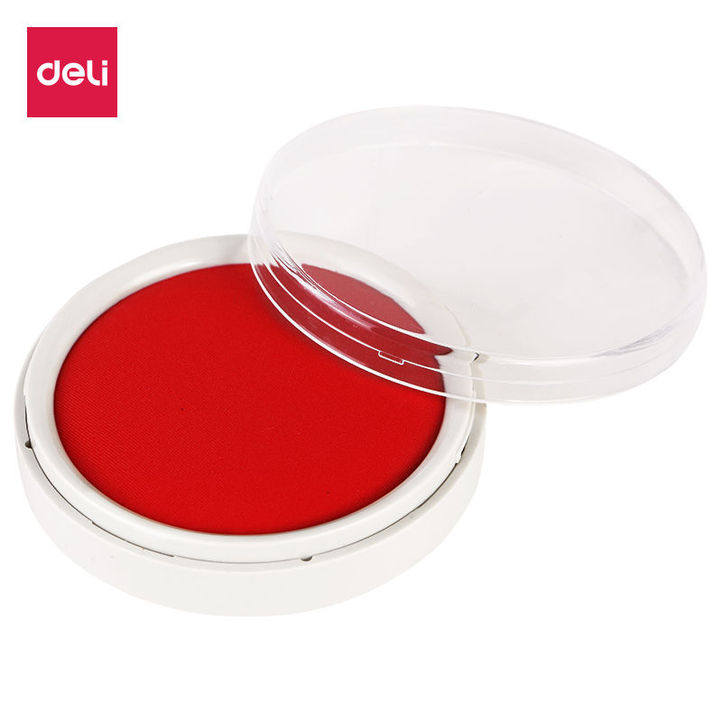 Thumbnail: Stamp Pad E9863, Red by Deli