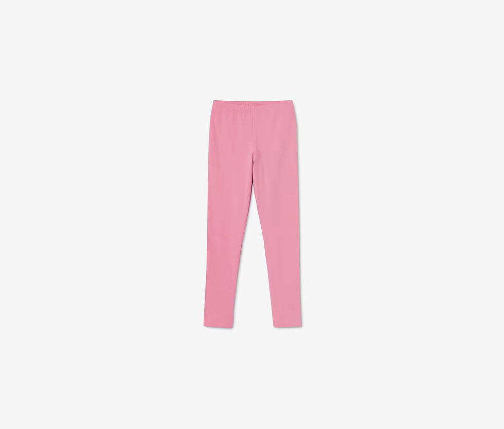 Thumbnail: Girls Set of 2 Leggings, Green and Pink by Tchibo